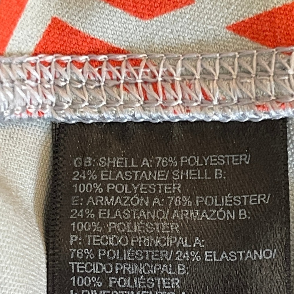 The North Face Women's Pulse Capri Leggings Sz S Ornge and Gray Aztec Print - Picture 9 of 12